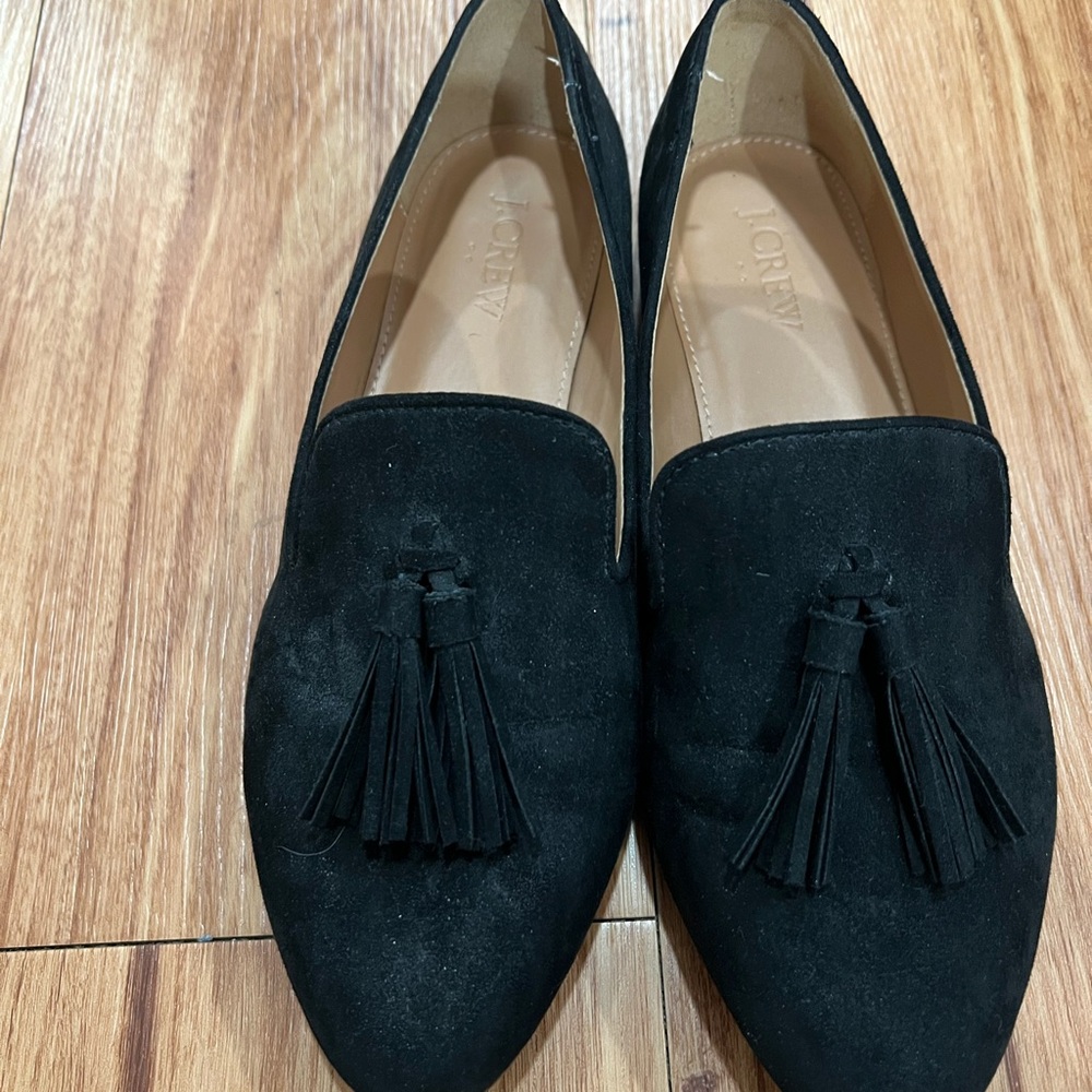 J. Crew Black Tassel Loafers